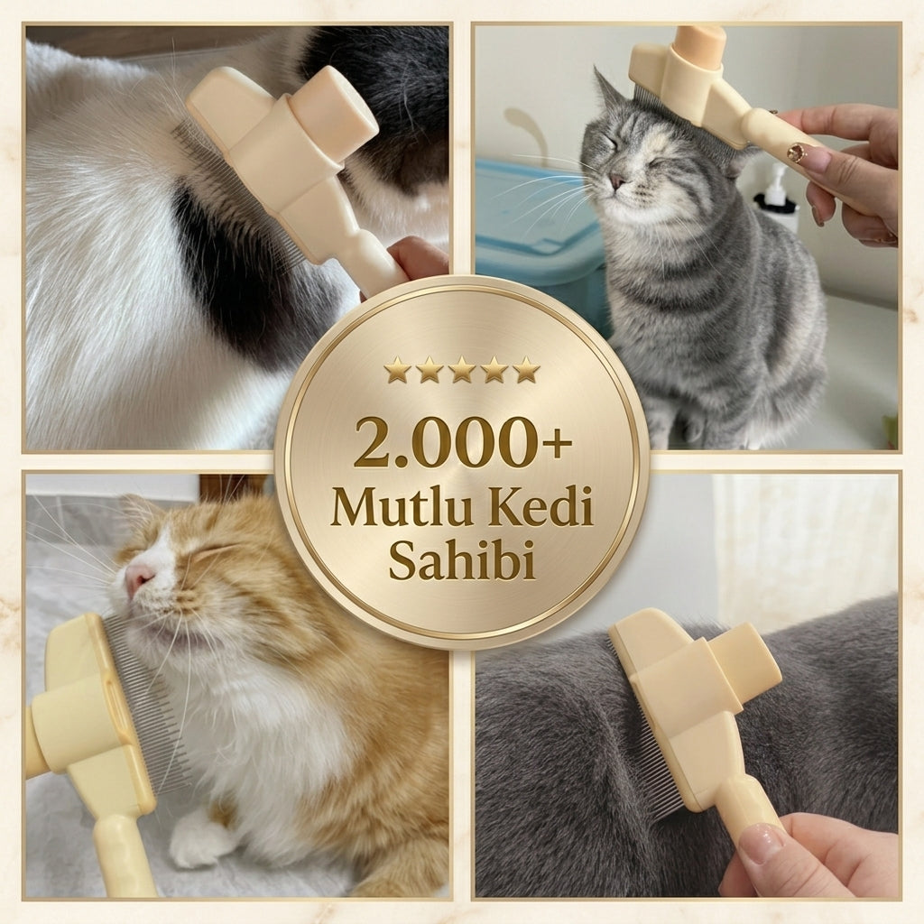 Masaj Etkili Tüy Temizleyici Basmalı Tarak